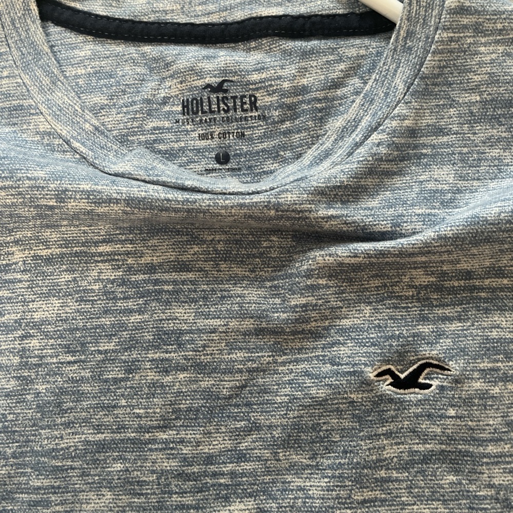 Hollister Heathered Blue Pullover
